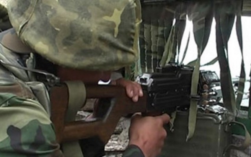 Armenians violated ceasefire using large-caliber guns
