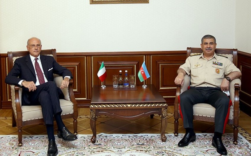 Defense Minister informs new Italian Ambassador about situation on border with Armenia