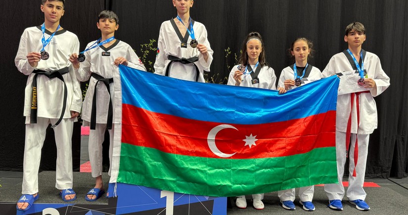 Azerbaijani taekwondo fighters win 6 medals at President's Cup in Tallinn