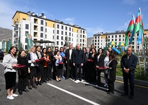 President and First Lady attend inauguration of new residential complex in Sugovushan