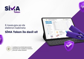 E-taxes.gov.az portalına kod-parol əvəzinə SİMA Token ilə daxil ol!