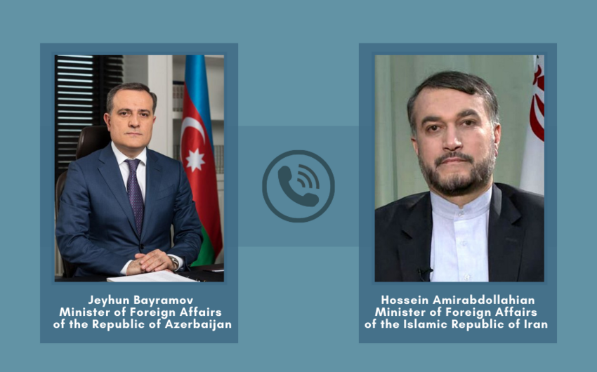 Azərbaycan və İran xarici işlər nazirləri arasında telefon danışığı olub