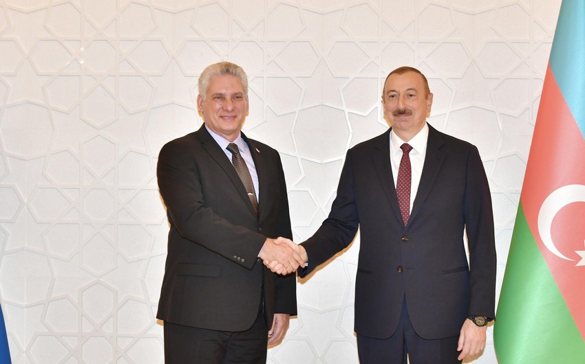 President of Cuba congratulates Azerbaijani President 