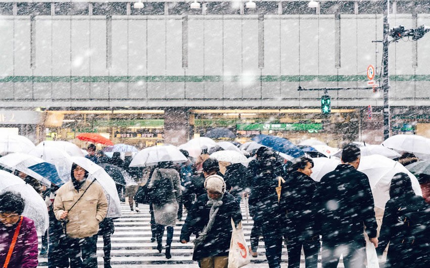 В Японии в результате рекордных снегопадов погибли семь, получили травмы 64 человека