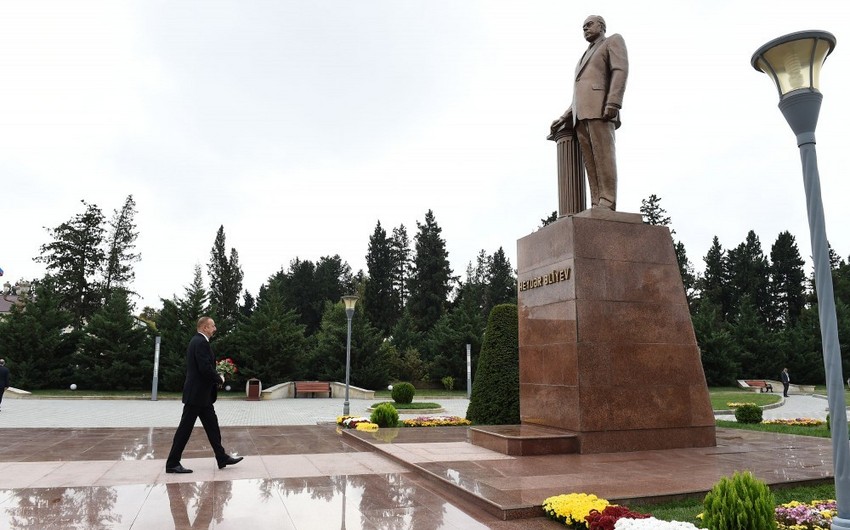 Президент Азербайджана Ильхам Алиев прибыл в Имишлинский район
