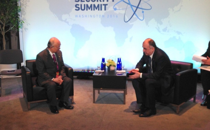 Elmar Mammadyarov discusses threats arising from activity of 'Metsamor' nuclear plant with IAEA chief