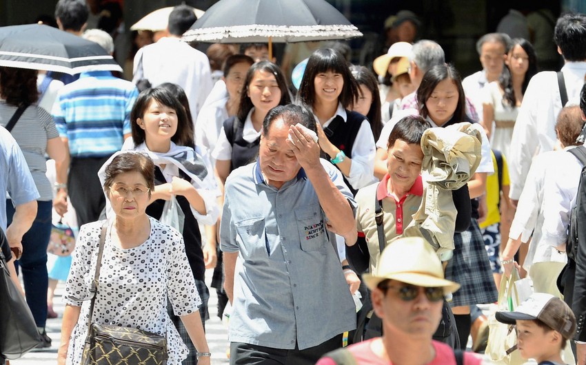 Tokioda anomal istilərə görə rekord sayda insan xəstəxanalara düşür 