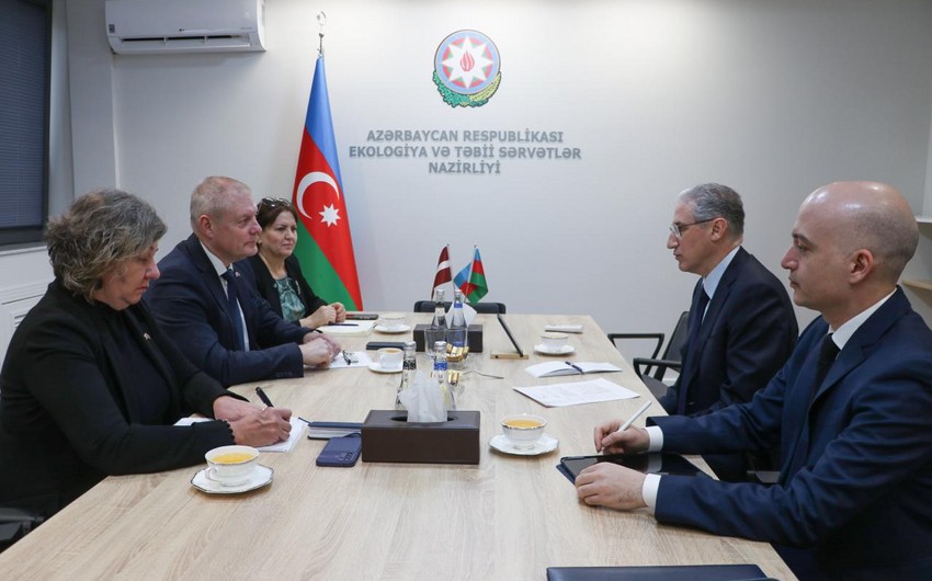 Azerbaijan's ecology minister discusses preparations for COP29 with Latvian ambassador