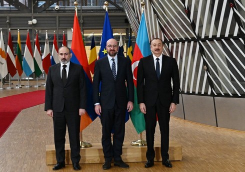 Началась встреча Ильхама Алиева с председателем Совета ЕС и премьер-министром Армении