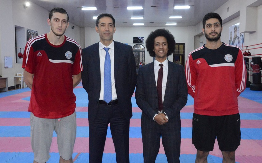 Pierre-Alain Raphan visits Azerbaijan Taekwondo Federation
