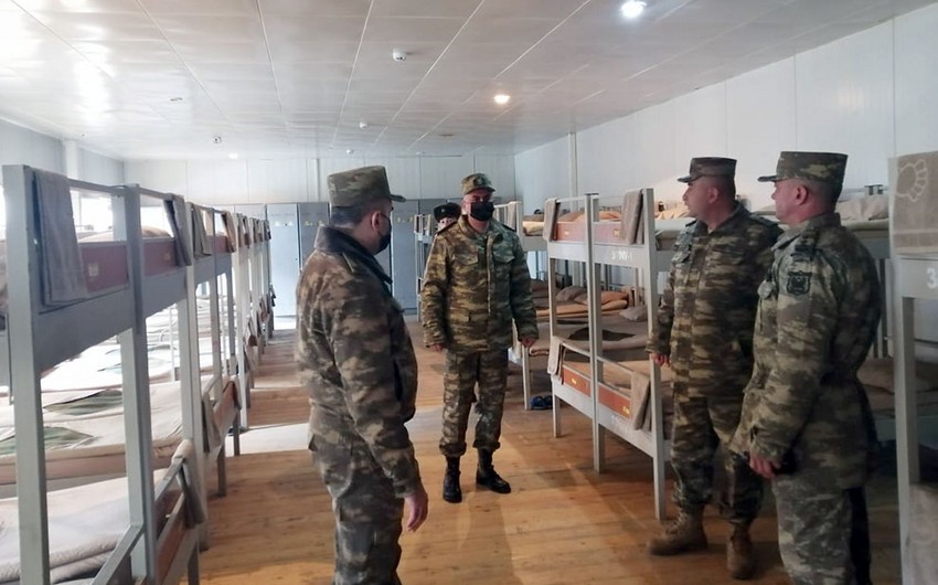 Representatives of Azerbaijan's Defense Ministry, Military Prosecutor's Office visit military units