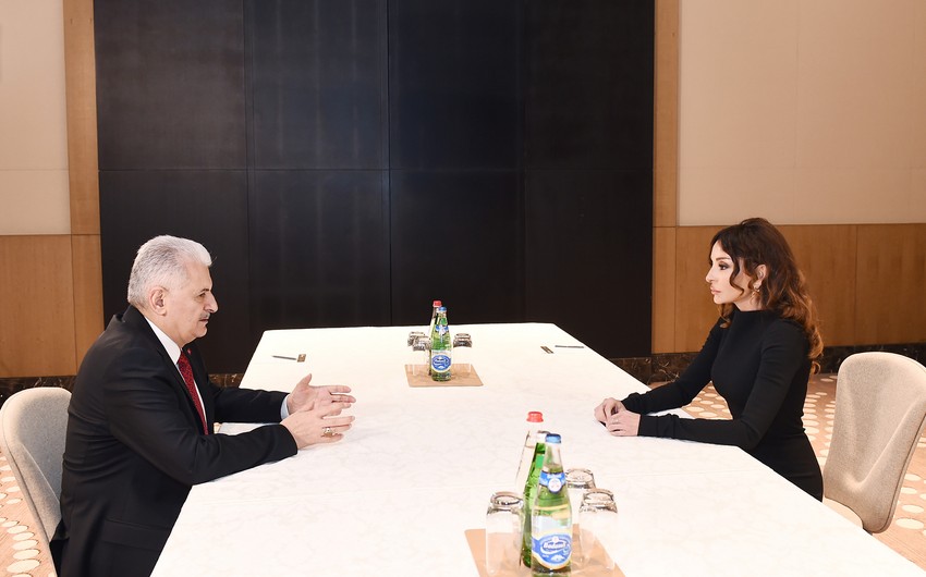 Первый вице-президент Азербайджана встретилась с премьер-министром Турции Бинали Йылдырымом