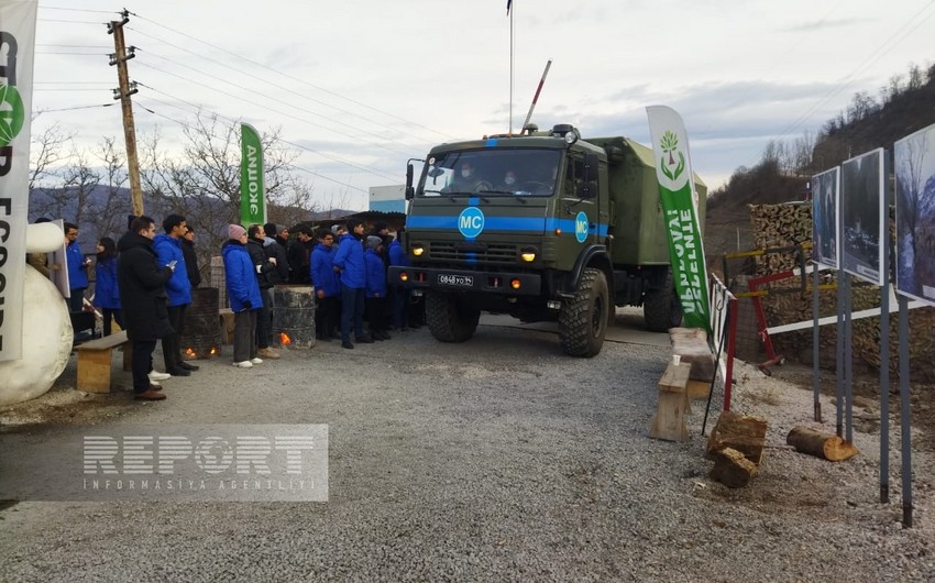 36 vehicles of Russian peacekeepers move freely on Khankandi-Lachin road