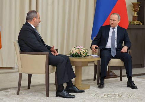 Кремль: Путин и Пашинян в Петербурге детально обсуждали ситуацию в Карабахе 