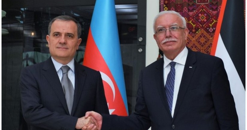 Azərbaycan və Fələstin XİN başçıları görüşüb