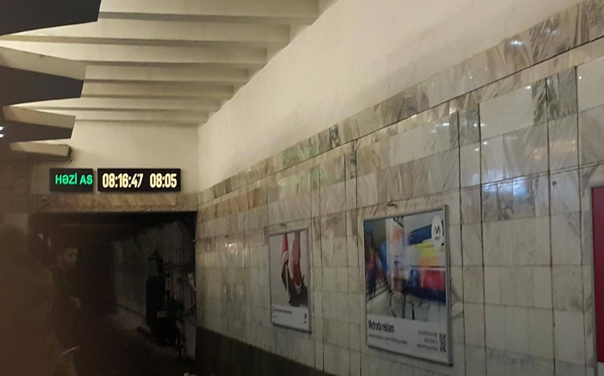 Bakı metrosunda qatarların gecikməsinin səbəbi məlum olub - FOTO - YENİLƏNİB