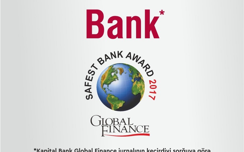 “Kapital Bank” “Ən Güvənli Bank” adına layiq görülüb