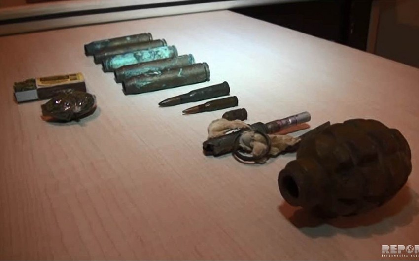 В Кюрдамире в доме бывшего заключенного нашли гранату, пули, наркотики - ФОТО