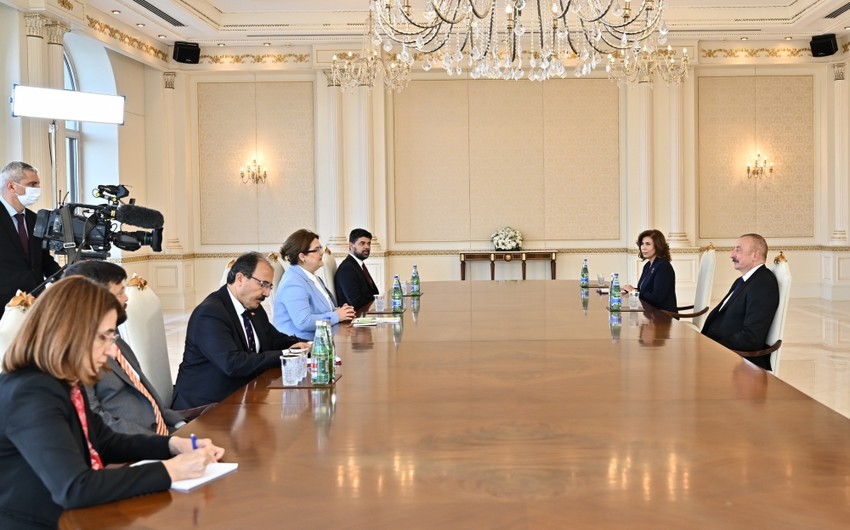 Ilham Aliyev receives Turkish Minister of Family Affairs and Social Services