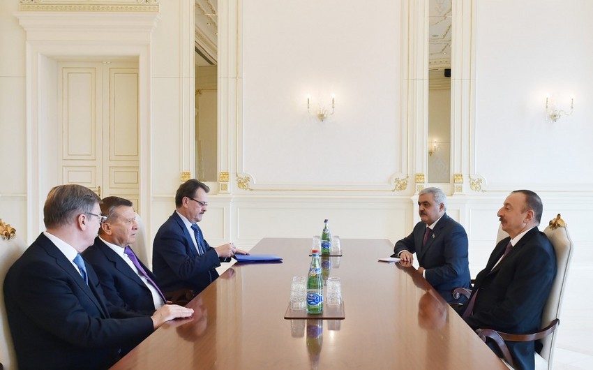 President llham Aliyev receives Chairman of Gazprom Board of Directors