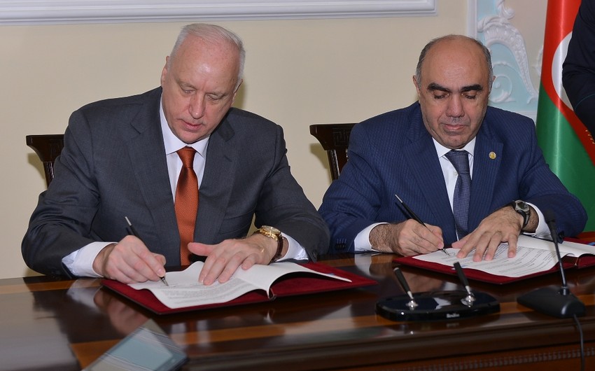 Azərbaycan Baş Prokurorluğu ilə Rusiya İstintaq Komitəsi arasında əməkdaşlıq sazişi imzalanıb