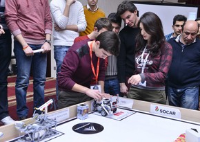 Baku Higher Oil School hosts Robotics contest