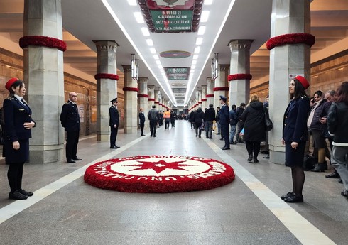 В Бакинском метрополитене проводятся мероприятия по случаю 34-ой годовщины трагедии 20 Января