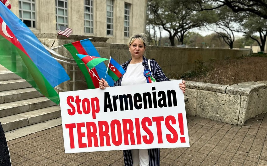 ABŞ-da erməni ekoterroruna etiraz olaraq aksiya keçirilib