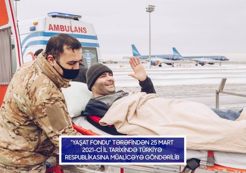 Гази, отправленный фондом "YAŞAT" на лечение в Турцию, вернулся на родину