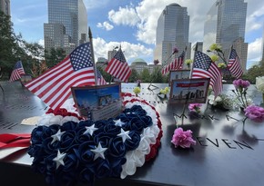 Nyu-Yorkda 11 sentyabr terror aktları qurbanlarının anım mərasimindən - FOTOREPORTAJ