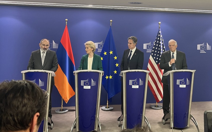Brüsseldə ABŞ-Aİ-Ermənistan görüşü başlayıb 
