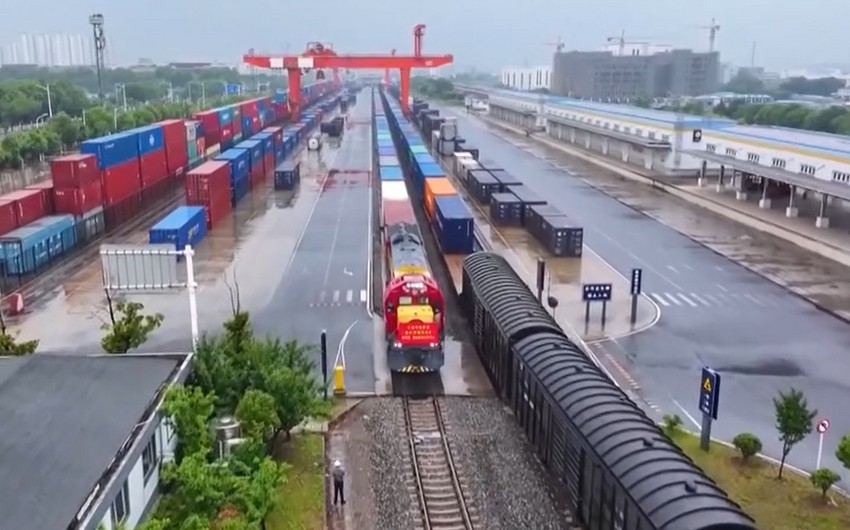 First freight train on new route through Middle Corridor launched