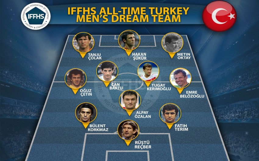 Türkiyə futbol tarixinin ən yaxşı 11-liyi müəyyənləşib