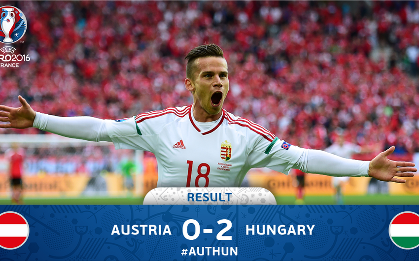 ​ЕВРО-2016: Венгрия победила команду Австрии в матче чемпионата Европы - ВИДЕО