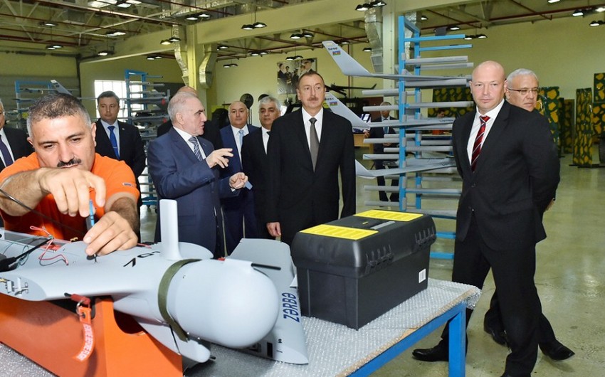 President Ilham Aliyev attended presentation of “Zarba” drones