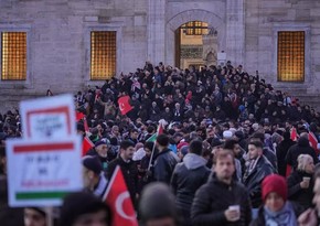 İstanbulda minlərlə insan Fələstinə dəstək yürüşünə başlayıb