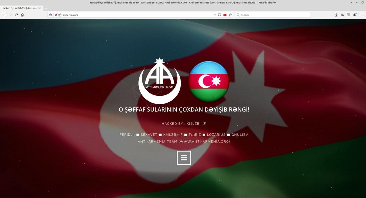 Azərbaycanlı xakerlər 30-dək erməni saytını dağıdıblar