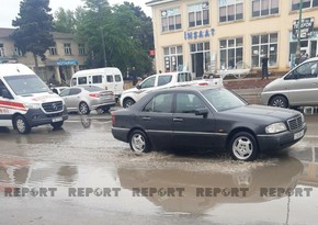 В Билясуваре затопило новую дорогу 