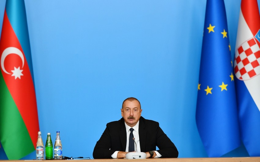Ильхам Алиев: Азербайджан в прошлом году экспортировал 19 млрд кубометров природного газа