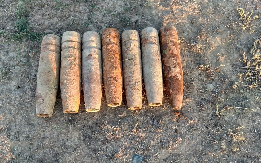 В Товузе обнаружили 7 снарядов