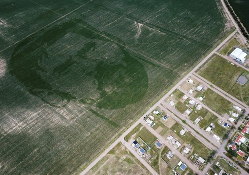 Аргентинские фермеры создали портрет Месси на кукурузном поле