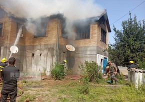 Cəlilabadda yanğında tüstüdən zəhərlənən azyaşlı Bakıya təxliyə edilib