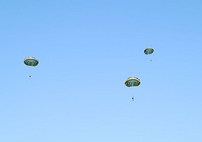 Azerbaijan's Air Force units hold airborne and practical parachute jump exercises