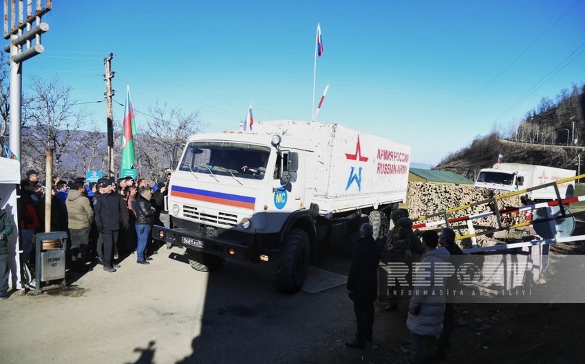 Movement of Russian peacekeepers' cars again ensured on Khankandi-Lachin road