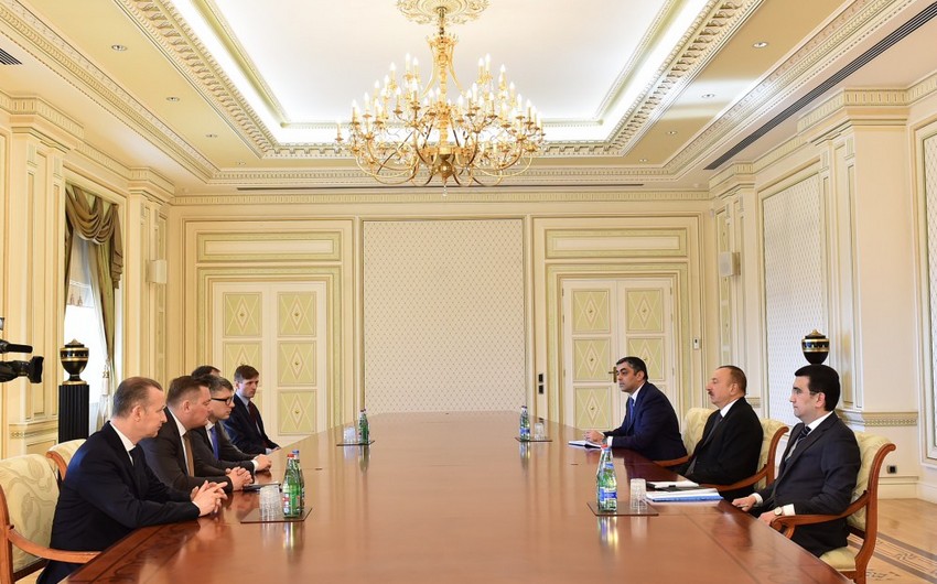 President Ilham Aliyev received delegation led by Estonian public administration minister