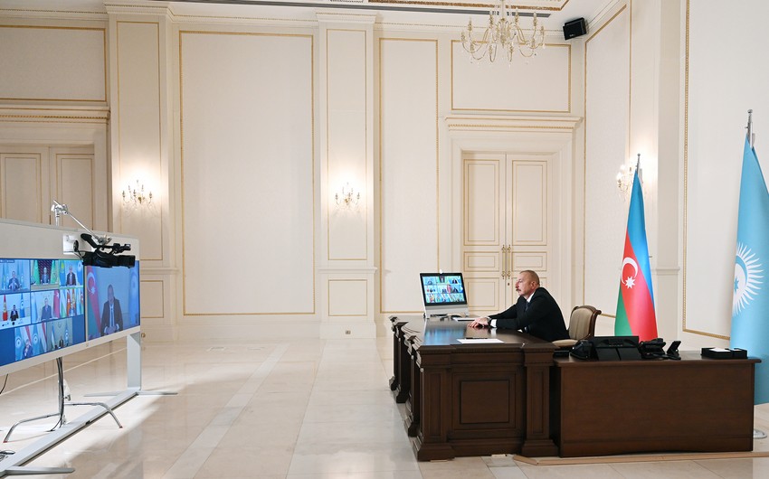 Президент Азербайджана выступил на саммите Тюркского совета