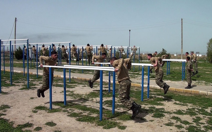 Подготовка новобранцев в Азербайджанской армии