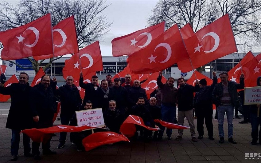 Protest staged in Germany against killing of Turkish citizen