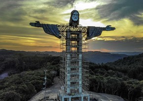 Braziliyada İsa peyğəmbərin indikindən 5 metr hündür heykəli tikilir