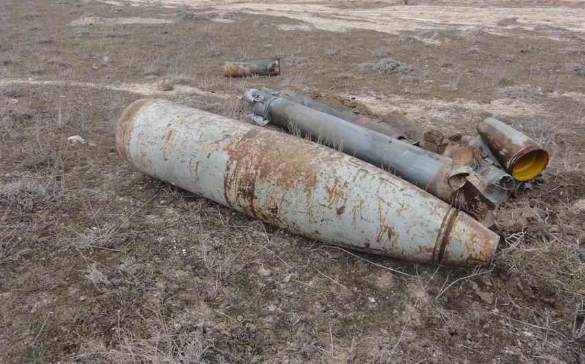 В Хызы обнаружено 9 единиц неразорвавшихся боеприпасов